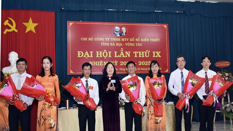 Đại hội điểm Chi bộ Công ty TNHH MTV Xổ số kiến thiết tỉnh BR-VT nhiệm kỳ 2020-2025