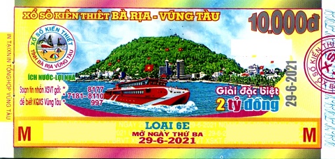 Giải đặc biệt Kỳ vé 6E mở thưởng ngày 29/06/2021