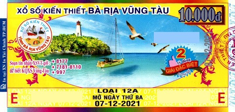 Thông tin trả thưởng đến ngày 10/12/2021