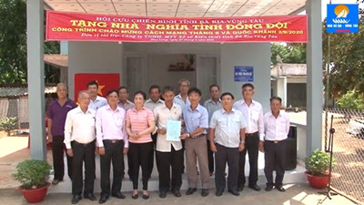 Công ty Xổ Số kiến thiết BR-VT tài trợ nhà Nghĩa tình đồng đội tại xã Hòa Long, TP. Bà Rịa